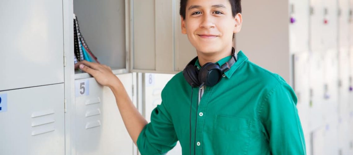 Taquillas en un instituto